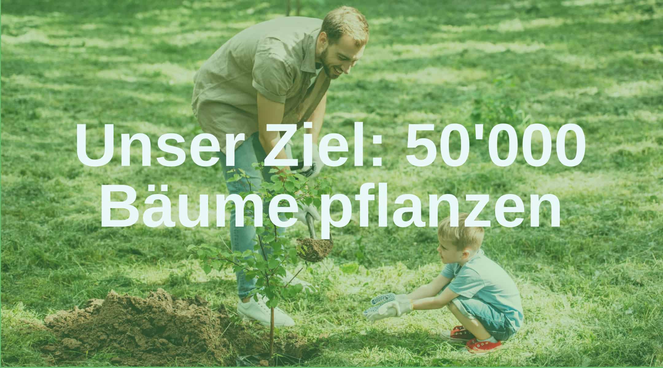 430 Engagement Banner - Ziel 50000 Bäume pflanzen 1080x600px